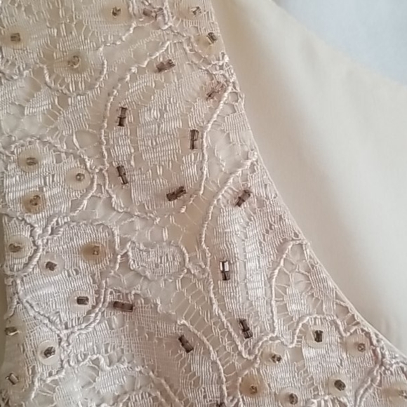 Karen Miller Sequins Champagne Top - Picture 4 of 4